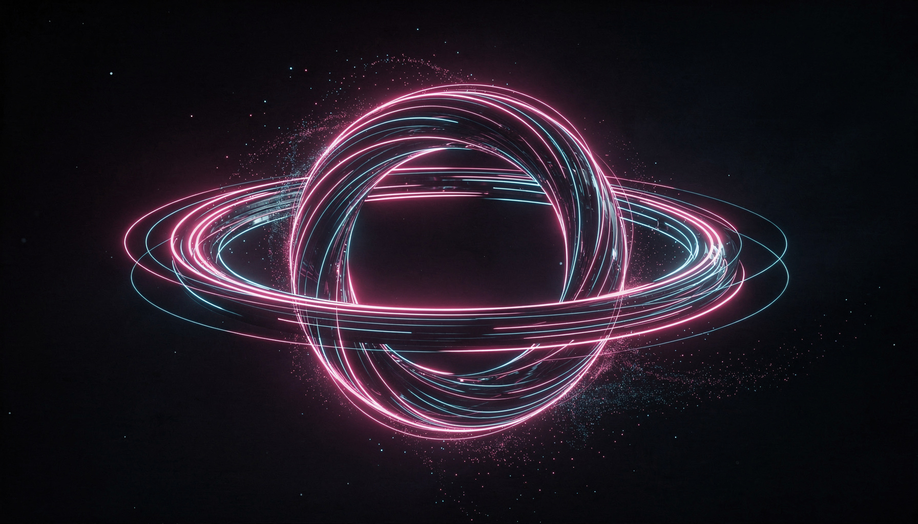LOOP – YSPACE Simulations-Umgebung: futuristischer Energiering als Symbol für Transformation